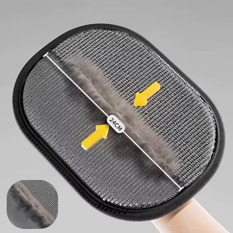 JETTING Elektrostatische Tierhaar-Entferner-Handschuhe zur Tierpflege in Schwarz - Bild 3
