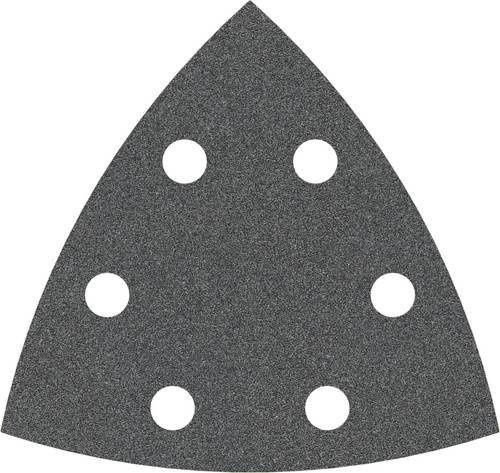 Bosch Best for Stone Deltaschleifpapier mit Klett, gelocht, Körnung 120, Grau, 5 Stück, B: 9,3 cm - Bild 1