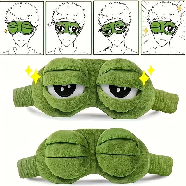 3D Frosch-Schlafmaske, Unisex - Bild 1