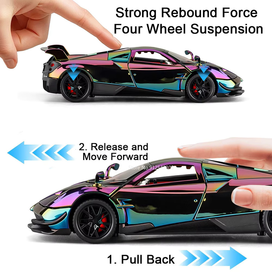MAKEDA Pagani Huayra BC Zonda HP, Modellauto, Maßstab 1:24, Metall - Bild 3
