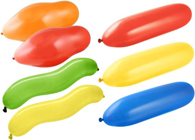 Fackelmann Luftballons Eco, lang, bunt, 15-teiliges Set - Bild 1