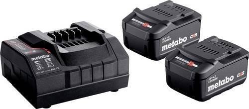 Metabo Akku-Starter-Set Li-Power in Schwarz mit 2 x 4,0 Ah Akkus und Ladestation - Bild 1