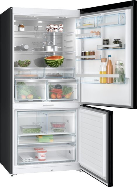 Bosch Serie 8 Kühl-Gefrier-Kombination KGP86AXB0N in Schwarz Edelstahl - Bild 1