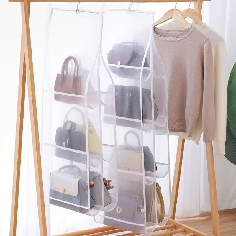 CANAMEK Transparente Hängende Aufbewahrungstasche für Kleiderschrank und Tür zur Organisation von Schuhen und Zubehör - Bild 3