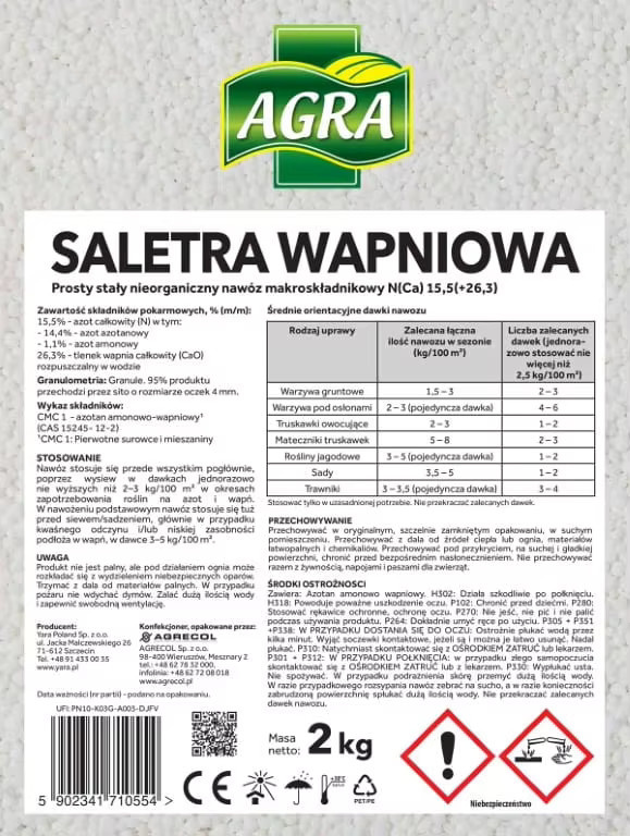 AGRECOL Calciumnitrat Granulat als Pflanzentonikum mit Stickstoff und Kalzium, 5 kg - Bild 3