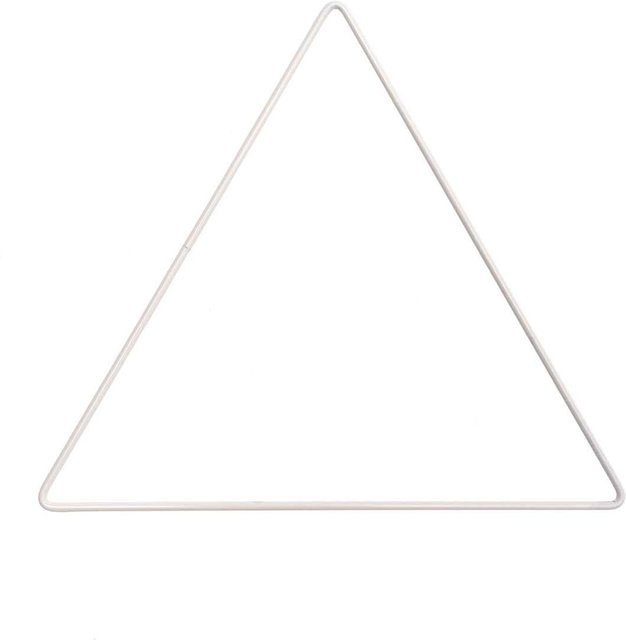 Rico Design Metallring Dreieck in Weiß, Durchmesser: 20 cm - Bild 1