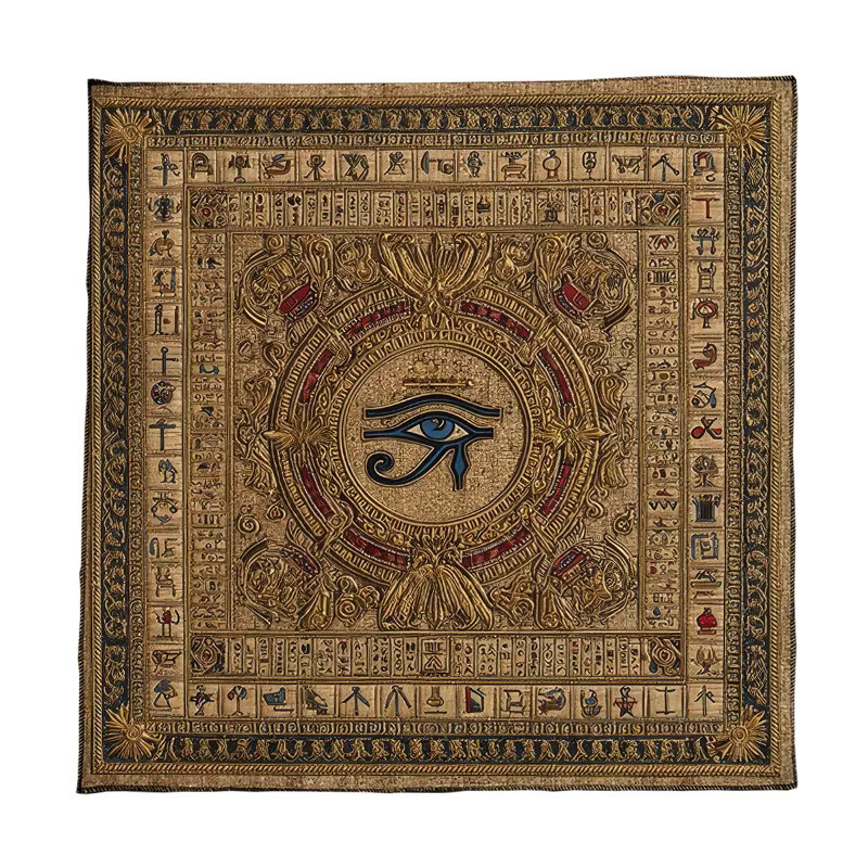 LVJIA Altartuch mit Auge des Horus Symbol in Gold für Tarot, Meditation und Hexerei - Bild 2