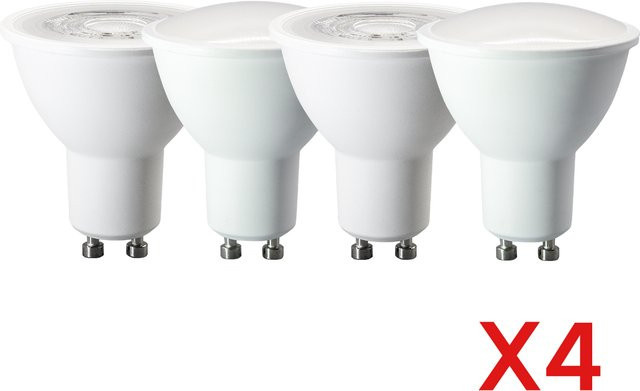 Gatetop LED Strahler GU10 Set, 4er Pack, Tageslichtweiß 4000K bis 6000K, flimmerfrei - Bild 1