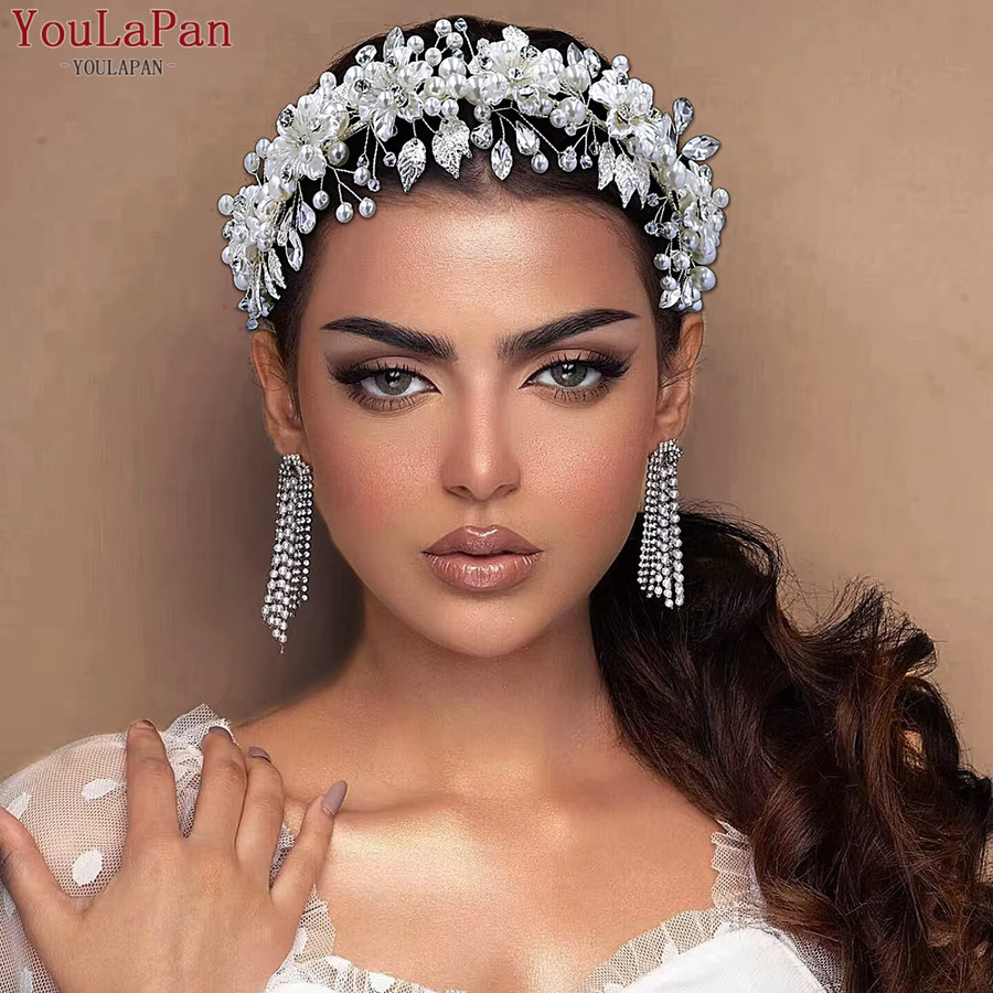 YouLaPan Haarband, Perle, Kristall, Legierung, Damen - Bild 4