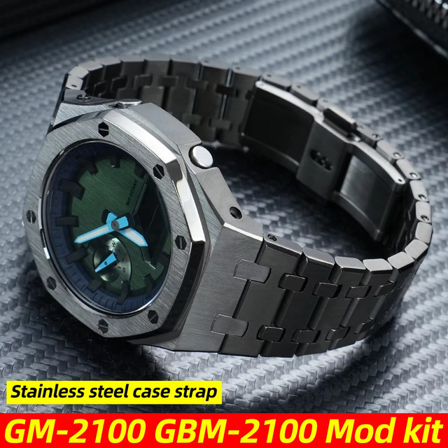 Casio Uhrenarmband Mod-Kit, Edelstahl, Silber, Herren - Bild 1