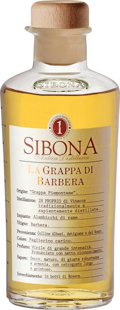 Sibona Grappa di Barbera, Italien, 40% Vol., 0,5 l - Bild 1