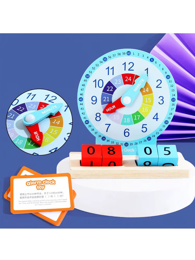 Lee's Sharing Kinder Montessori Uhr, Pädagogisches Spielzeug - Bild 3