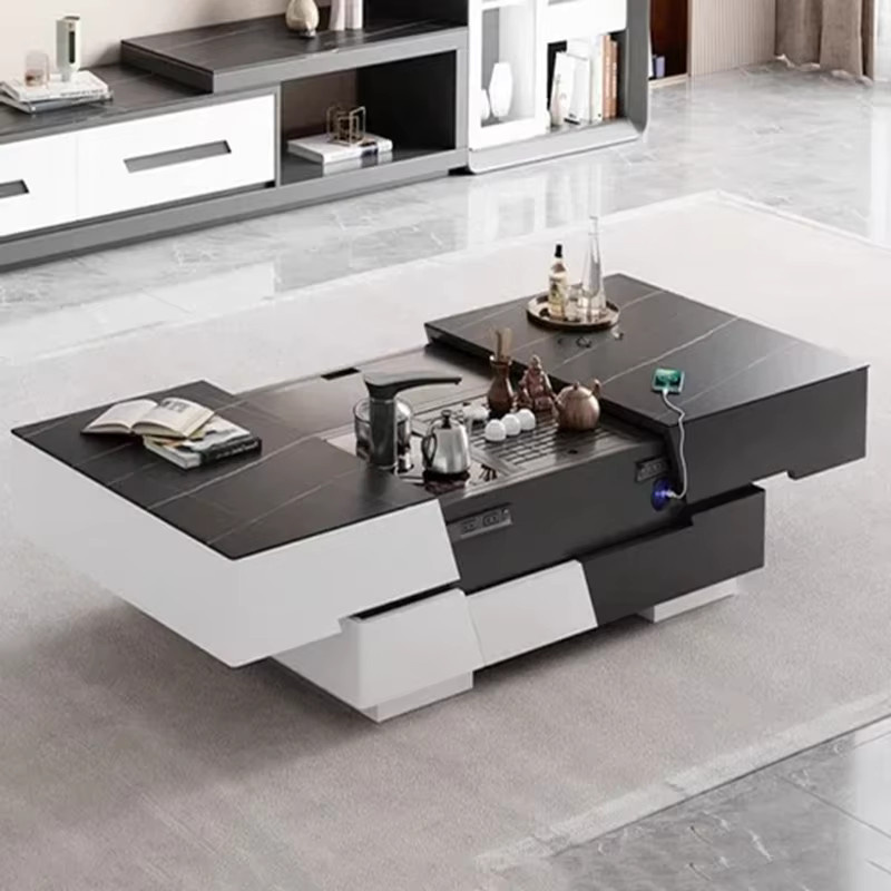 Moderner Couchtisch von DUTRIEUX in Braun mit Hebemechanismus für dein Wohnzimmer - Bild 3