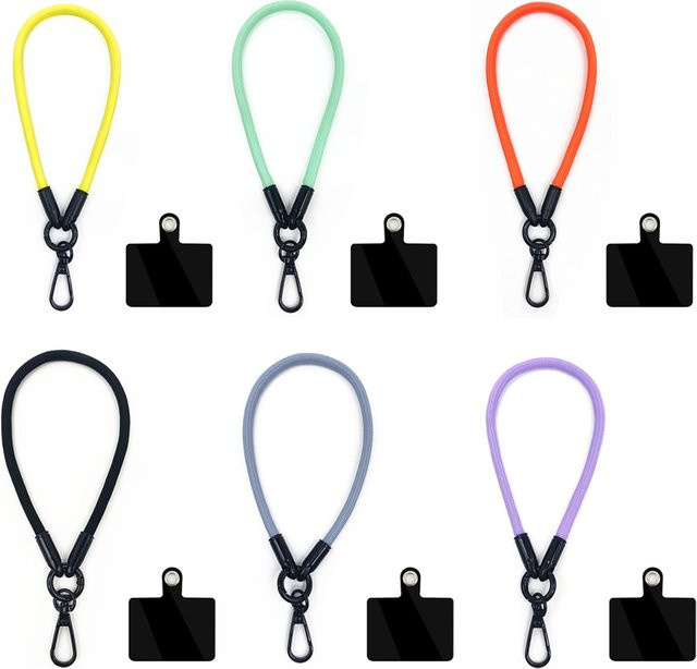 WSSHE Handyhülle mit Lanyard und Handschlaufe für iPhone in Purple - Bild 1