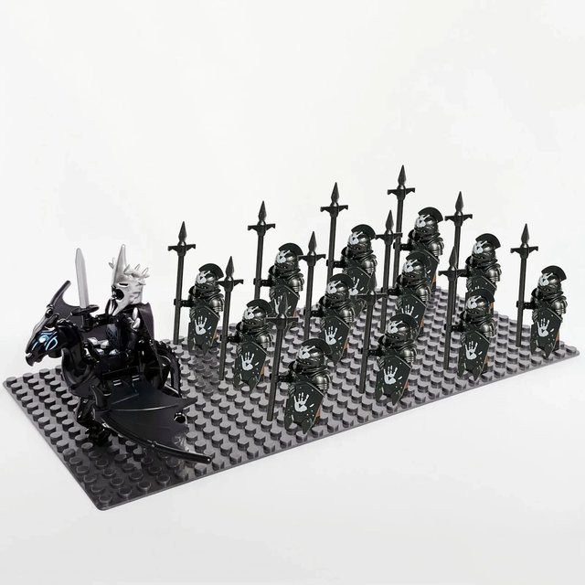 Burg Ritter Rohan Azog Orks Halbtier Menschliche Armee Elfen Wachen Römischer Soldat Minifigur, 13-teiliges Set, ab 14 Jahren - Bild 1