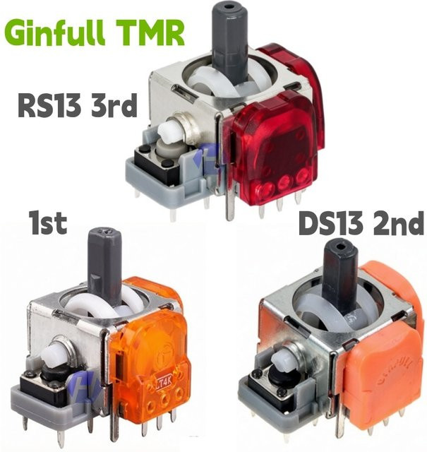 Ginfull TMR Elektromagnetischer Joystick RS13 3D Analog-Stick Rocker DS13-MAX für PS5 PS4 und Xbox Gamepad Controller, 50 Stück - Bild 1