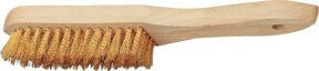 Osborn Drahthandbürste Mess. Rz 2 gewellt aus Messing in Gold und Braun - Bild 1