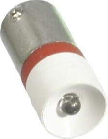 Scharnberger Hasenbein Single-LED Leuchtmittel Ba9s in Weiß, 10 x 25 mm, 20-28V AC/DC - Bild 1