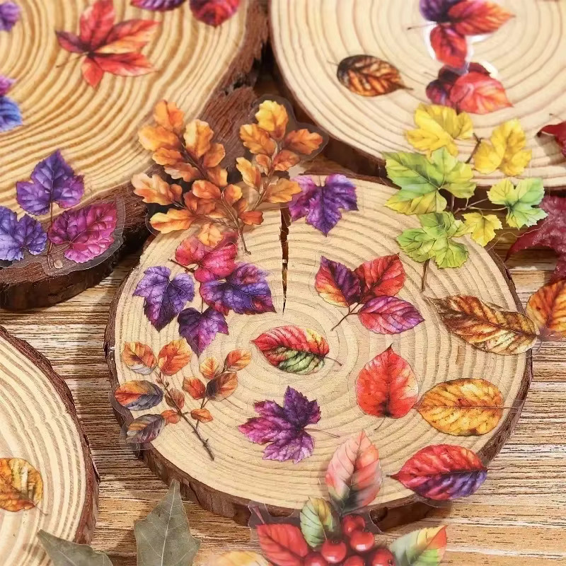 25 Stück leaffei Zweige und Blätter Aufkleber für Scrapbooking und DIY Bastelarbeiten, Multicolour, B: 16,8 cm x H: 9,9 cm - Bild 3