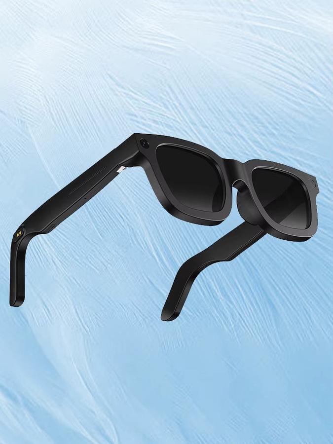 KI-Smartbrille mit 800W Kamera, KI-Übersetzung, Fotoerkennung und 32 GB Speicher in Schwarz - Bild 6