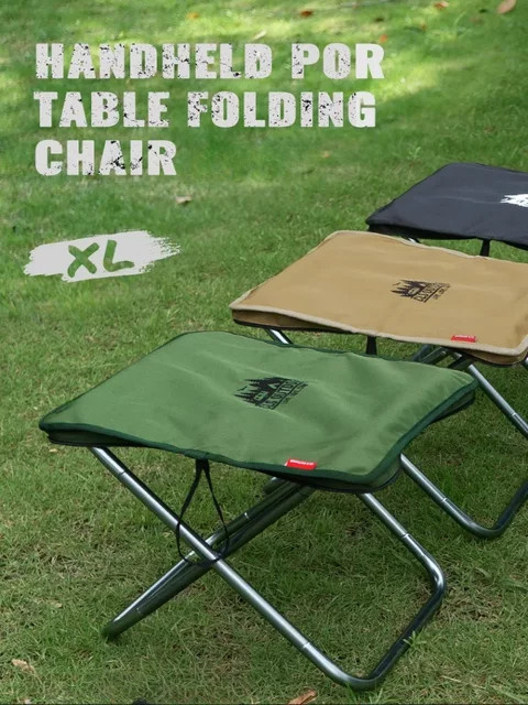 CLS&NOBANA Campingstuhl aus Aluminium, faltbar und leicht, Army Green - Bild 1