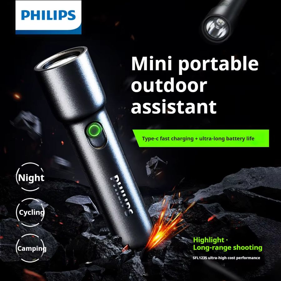 Philips SFL 1235 EDC Tragbare LED-Taschenlampe, Wiederaufladbar - Bild 4