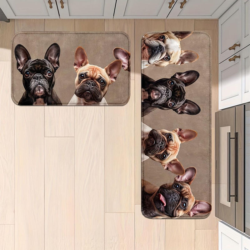 Anti-Ermüdungs-Küchenmatte mit Hundeaufdruck, rutschfest und wasserdicht, gepolsterte Küchenteppich B/B: 40 x 60 cm - Bild 2