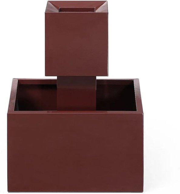 Gartenbrunnen Cardina von Vente-unique in Terracotta, quadratisch, Höhe: 65 cm, Breite: 50 cm, Tiefe: 50 cm - Bild 1