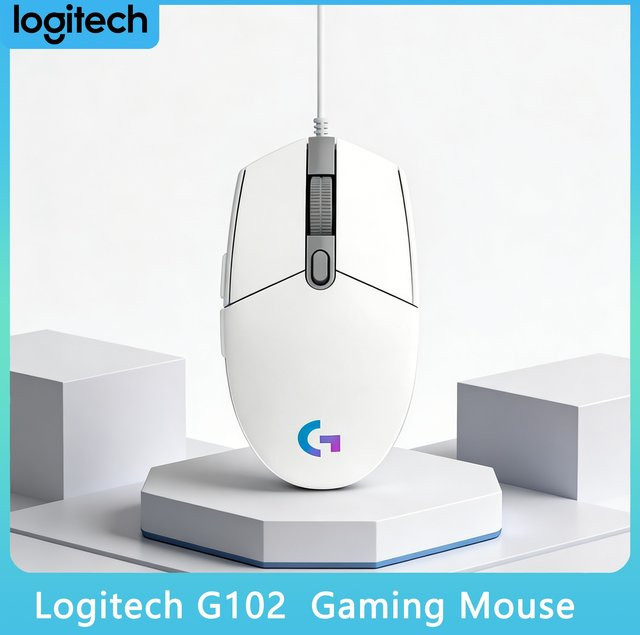 Logitech G102 Gaming-Maus mit RGB-Hintergrundbeleuchtung und 8000 DPI in Blau - Bild 1