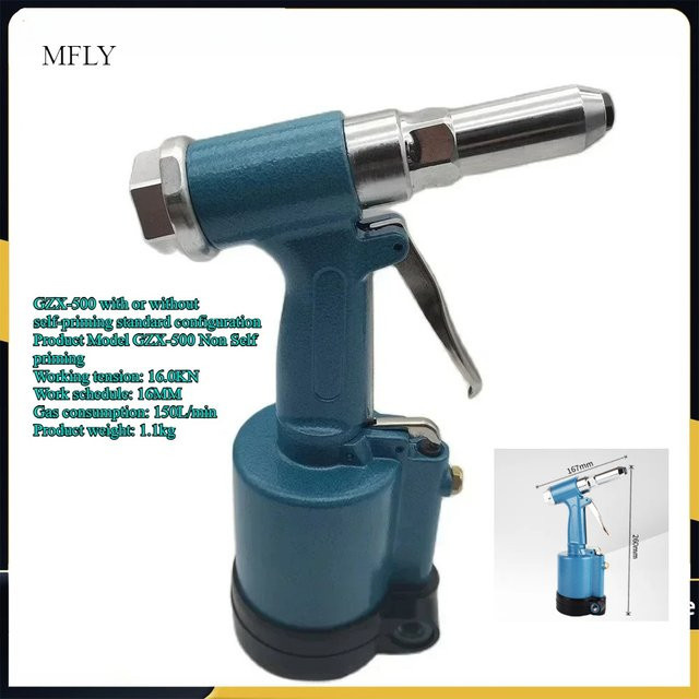 XMSJ Pneumatische Nietmaschine in Blau für industrielle Anwendungen mit 2,4-5,0 mm Nietdurchmesser - Bild 1