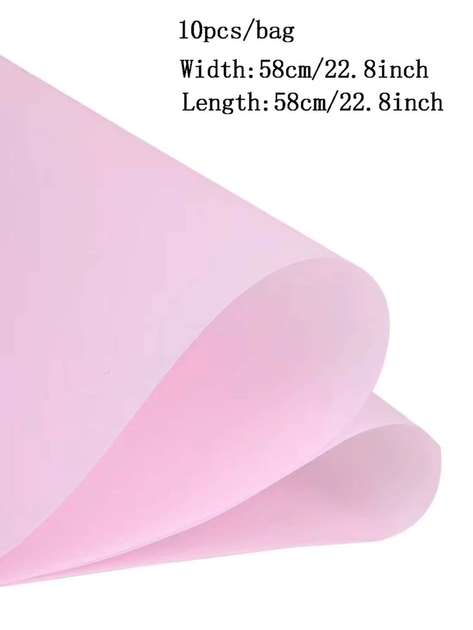 10 Stück wasserdichtes Blumenverpackungspapier in Pink im koreanischen Stil - Bild 3