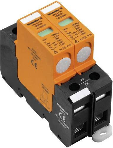 Weidmüller VPU II 2 PV Überspannungsschutz-Ableiter 1000V DC, steckbar, 12.5 kA, orange - Bild 1