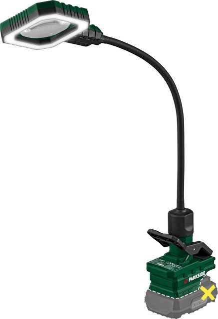 Parkside PLSSA 20-Li A1 Schwanenhalslupe mit LED-Beleuchtung in Schwarz und Grün (ohne Akku und Ladegerät) - Bild 1