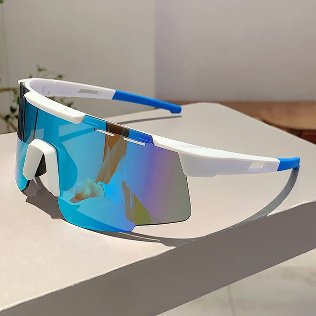 KAMMPT Sportsonnenbrille, Unisex, Vollrand, Kunststoff, weiß - Bild 1
