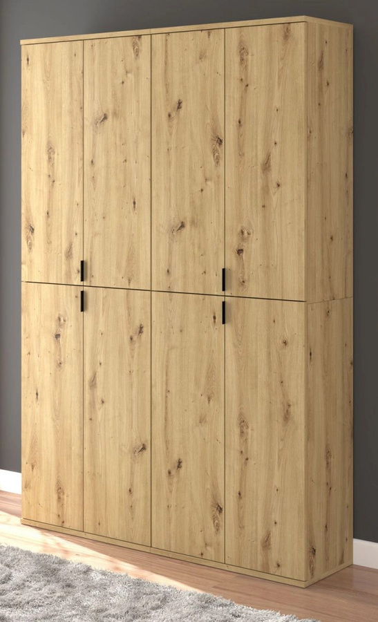 Garderobenschrank Line-Up von Inn.Furn in Eiche, B/H: 122 x 193 cm - Bild 1