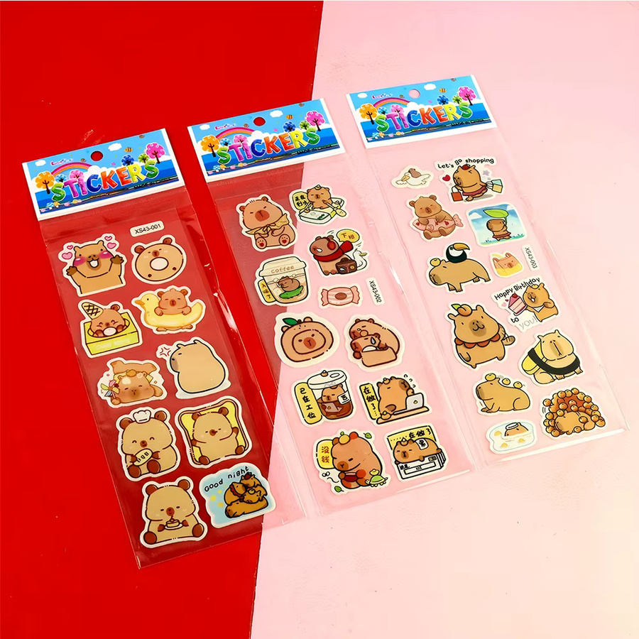 Charile Capybara Blase Aufkleber, 12-teiliges Set, multicolor - Bild 2