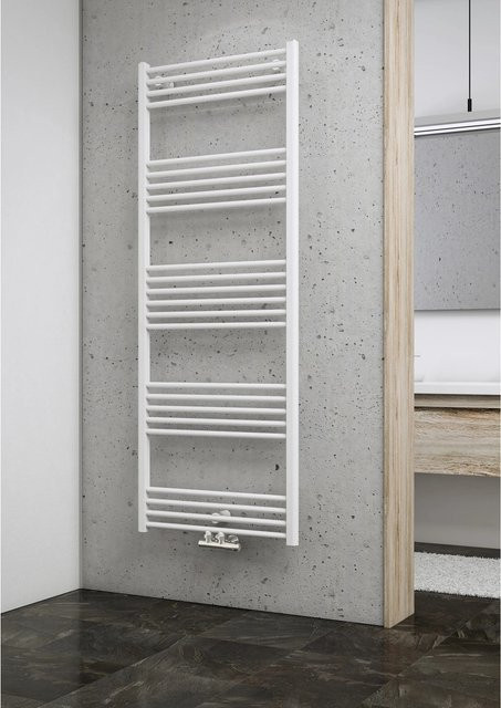 Schulte Design-Heizkörper gerade mit Mittenanschluss in Alpinweiß, Höhe: 161,0 cm, Breite: 62,0 cm, Leistung: 691 W - Bild 1