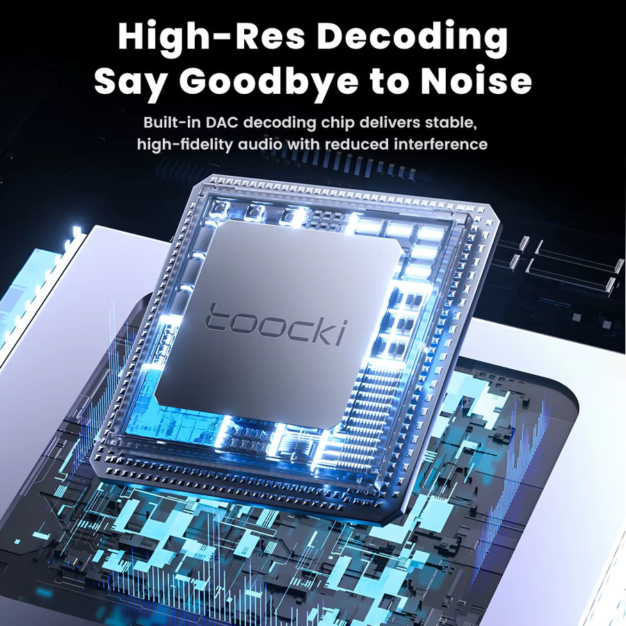 Toocki Audio-Adapter USB-C oder Lightning auf 3,5 mm Klinke mit DAC-Chip für HiFi-Sound Android und iOS - Bild 3
