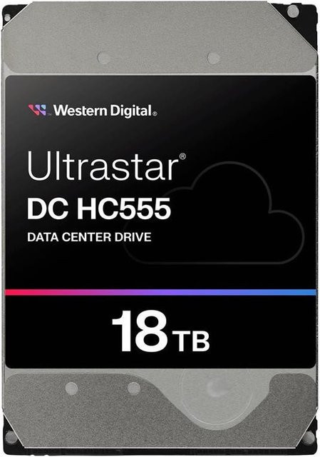 Western Digital Ultrastar DC HC555 HDD Festplatte 18TB SATA 6Gb/s 7200 rpm 512MB Puffer 3,5 Zoll Silber - Bild 1