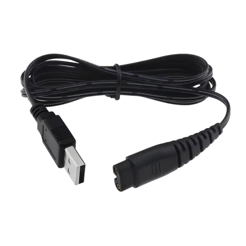 Hatteker USB-C Ladekabel in Schwarz, 1,5 m, kompatibel mit Elektrorasierern der Modelle RFC-598, RFC-588, RFC-690 und RSCX-7568 - Bild 2