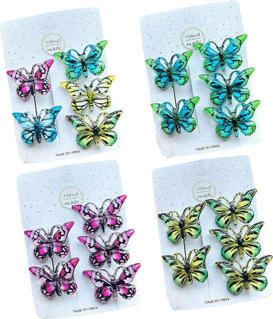 Haarnadeln Schmetterling, Farbverlauf, Kinder - Bild 1