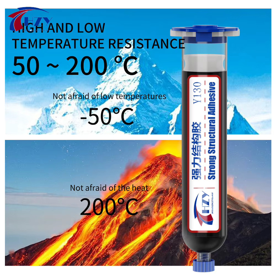 HZY Y130 Strukturklebstoff Hochleistungskleber für iPhone Glaslinse und LCD-Rahmen, transparent, 30 ml - Bild 3