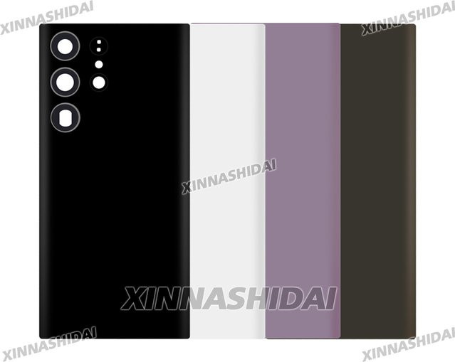 Samsung Galaxy S23 Ultra Ersatzgehäuse Rückseite mit seitlichen Tasten in Schwarz oder Weiß - Bild 1