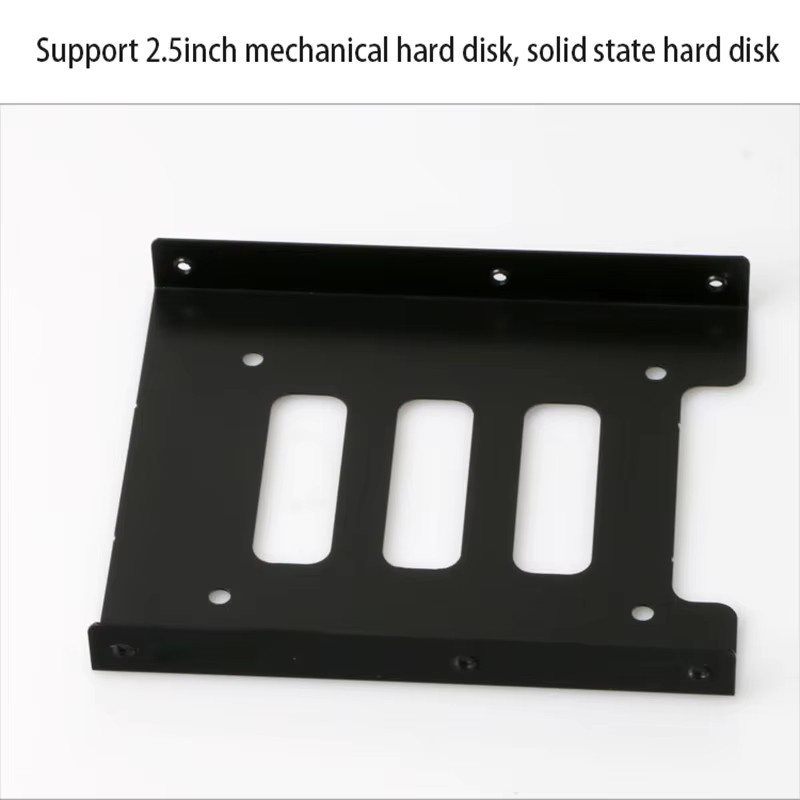 OULLX Metallmontageadapter für 2,5 Zoll SSD auf 3,5 Zoll HDD in Schwarz - Bild 3