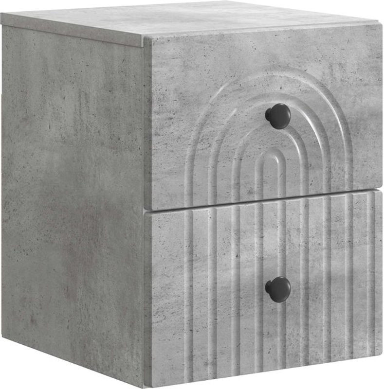 Wandmontierter Nachttisch von vidaXL in Grau im Modernen Retro-Design, B/T/H: 33 x 34,5 x 40 cm - Bild 1