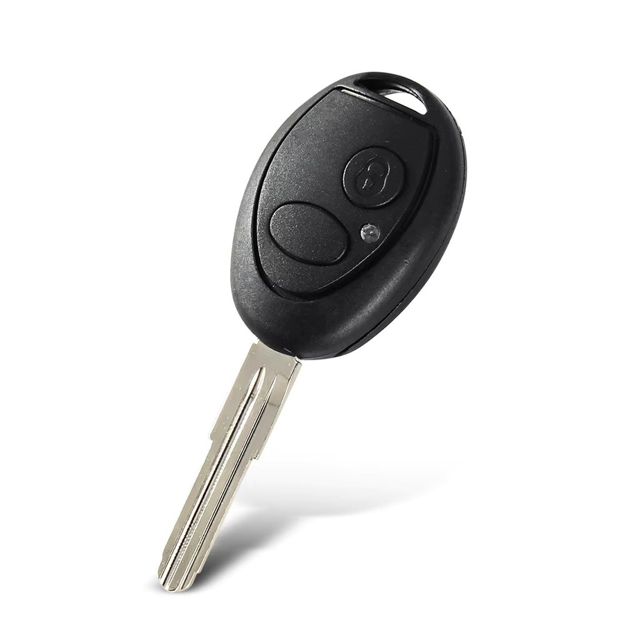 KEYYOU Schlüsselhülle Shell Fob für BMW und Mini Cooper S R50 R53 Rover 75, Fernbedienung Auto Schlüssel Case mit 2 Tasten und ungeschnittener Klinge, Schwarz - Bild 3