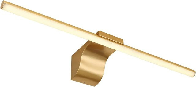 Globo Lighting LED-Wandleuchte Pepe in Gold/Messar, B/H: 60,8 x 8 cm - Bild 1