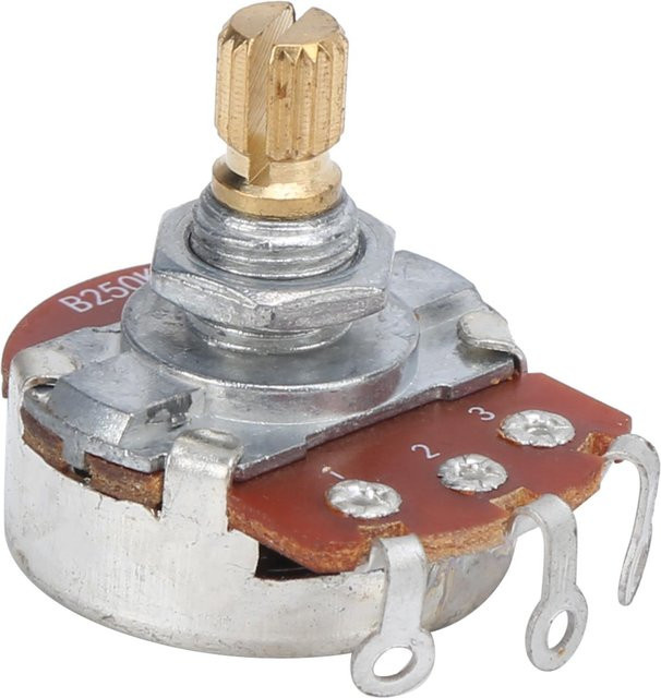 CosyHome Gitarrenpotentiometer Audio Lautstärke Taper Poti für E-Bass in Grau/Silber - Bild 1