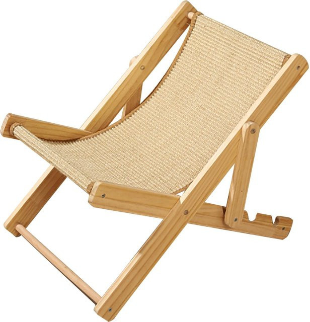 OutsideWorld Katzenhängematte mit 4 Etagen aus Holz und Sisal, verstellbares und atmungsaktives Haustierbett für Katzen, beige - Bild 1