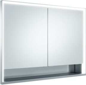 Keuco Royal Lumos Spiegelschrank für Badezimmer mit LED-Beleuchtung und Touch-Funktion, Weiß/Silber, B/H/T: 105 x 73 x 13 cm - Bild 1